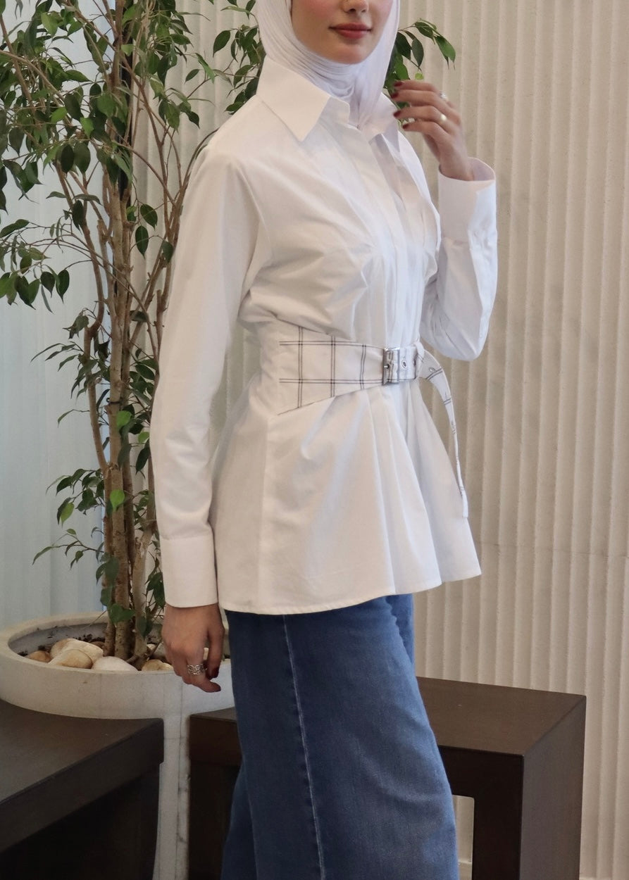 Windowpane Belt - Timeless Boutique