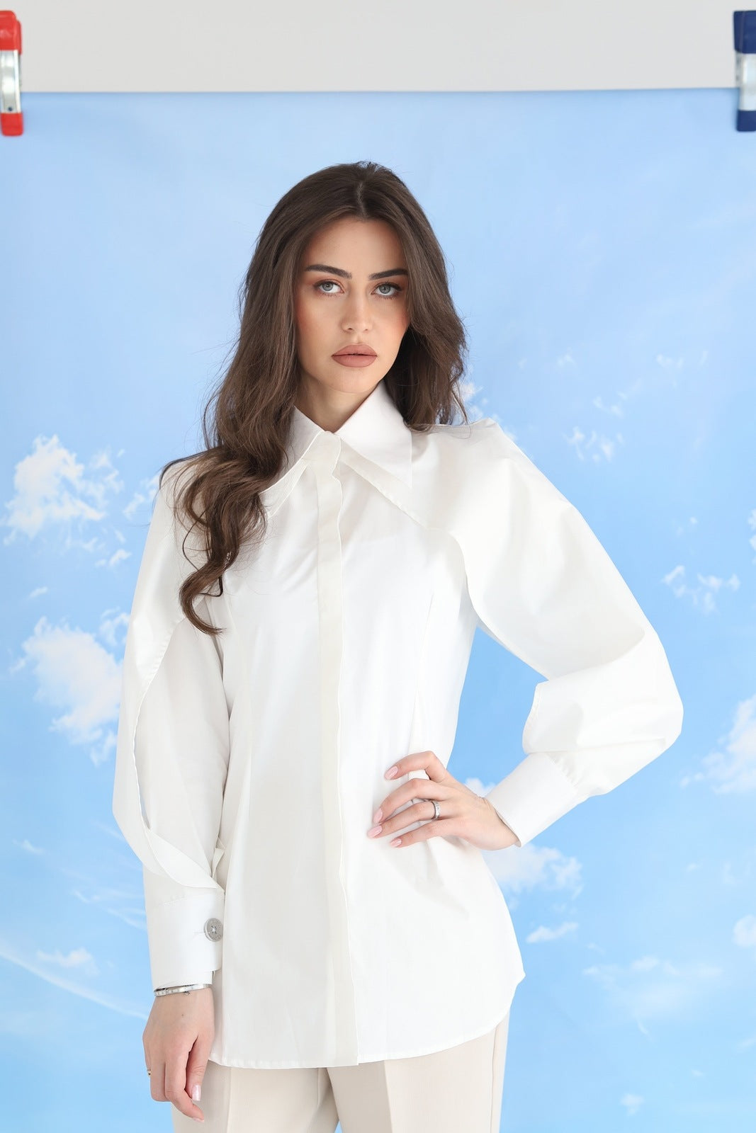 The white shirt