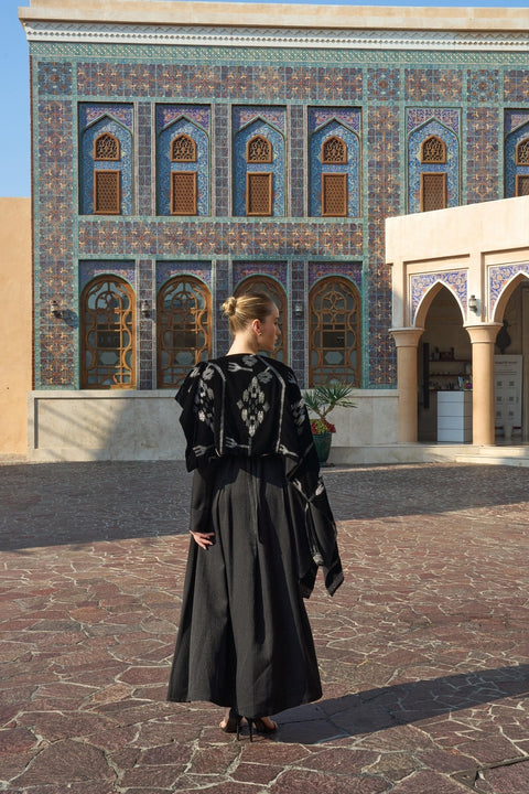 Black Scarf Kaftan