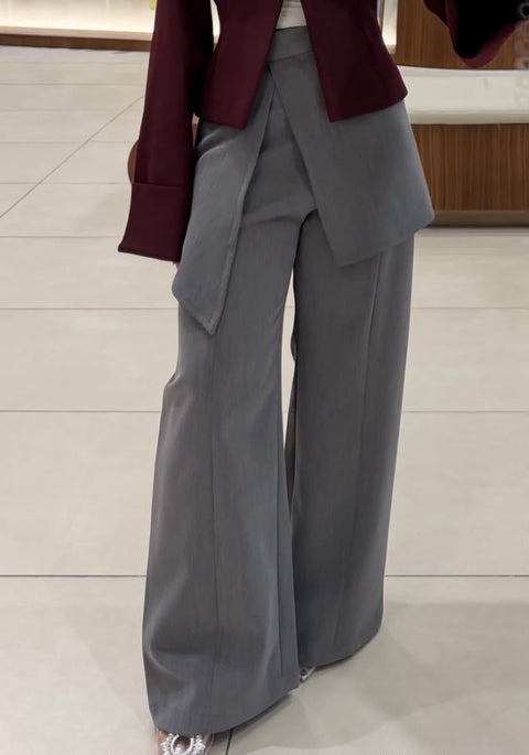 Grey skirt pants