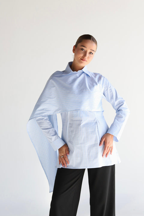 Crystal Scarf Shirt