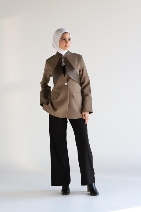Mocha Edge Blazer