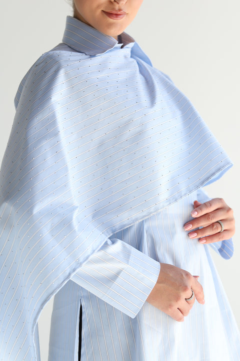 Crystal Scarf Shirt