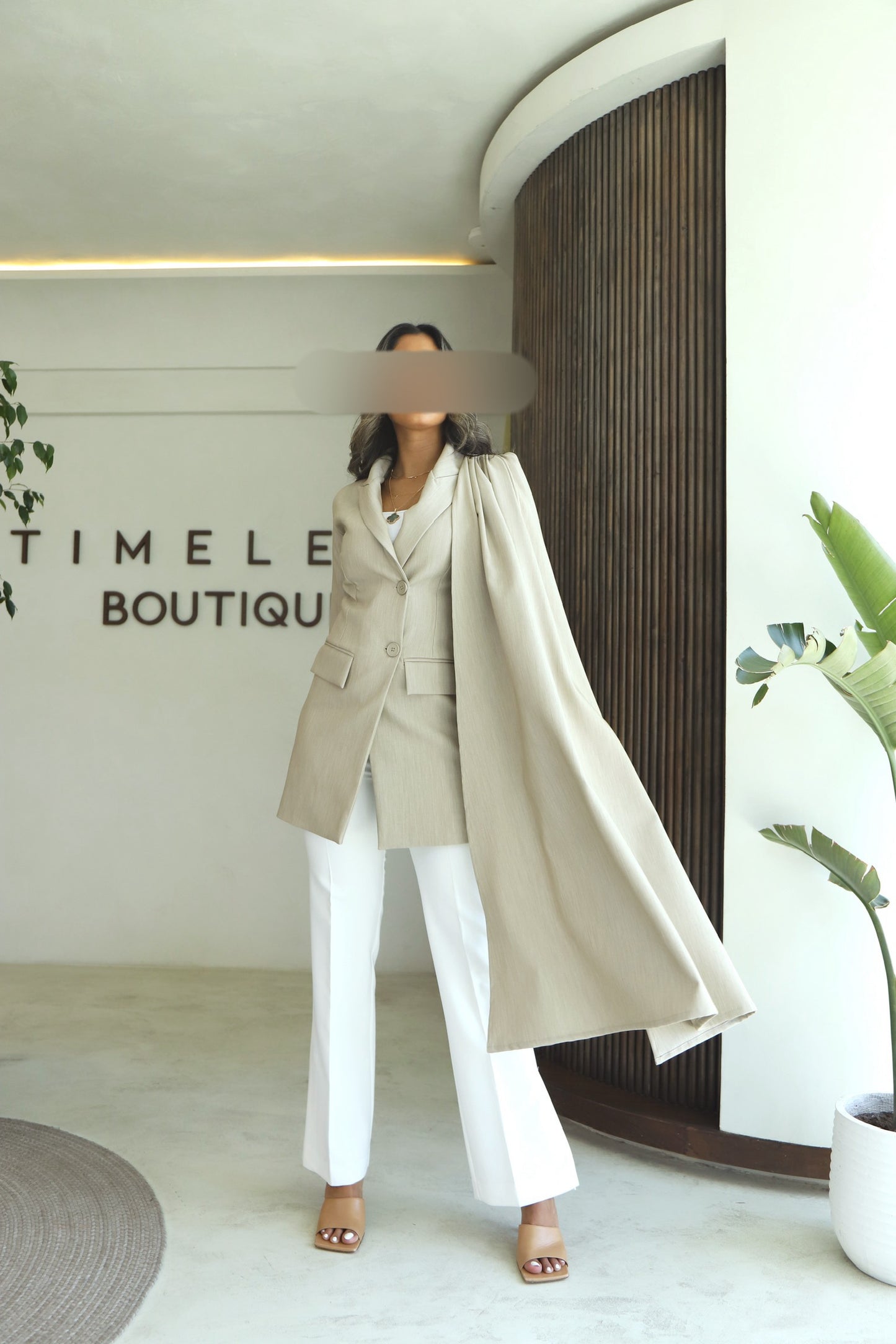 Beige stone