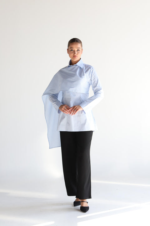 Crystal Scarf Shirt