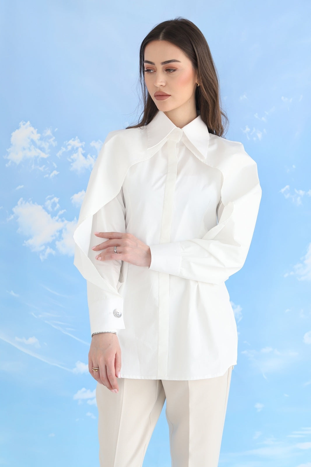 The white shirt