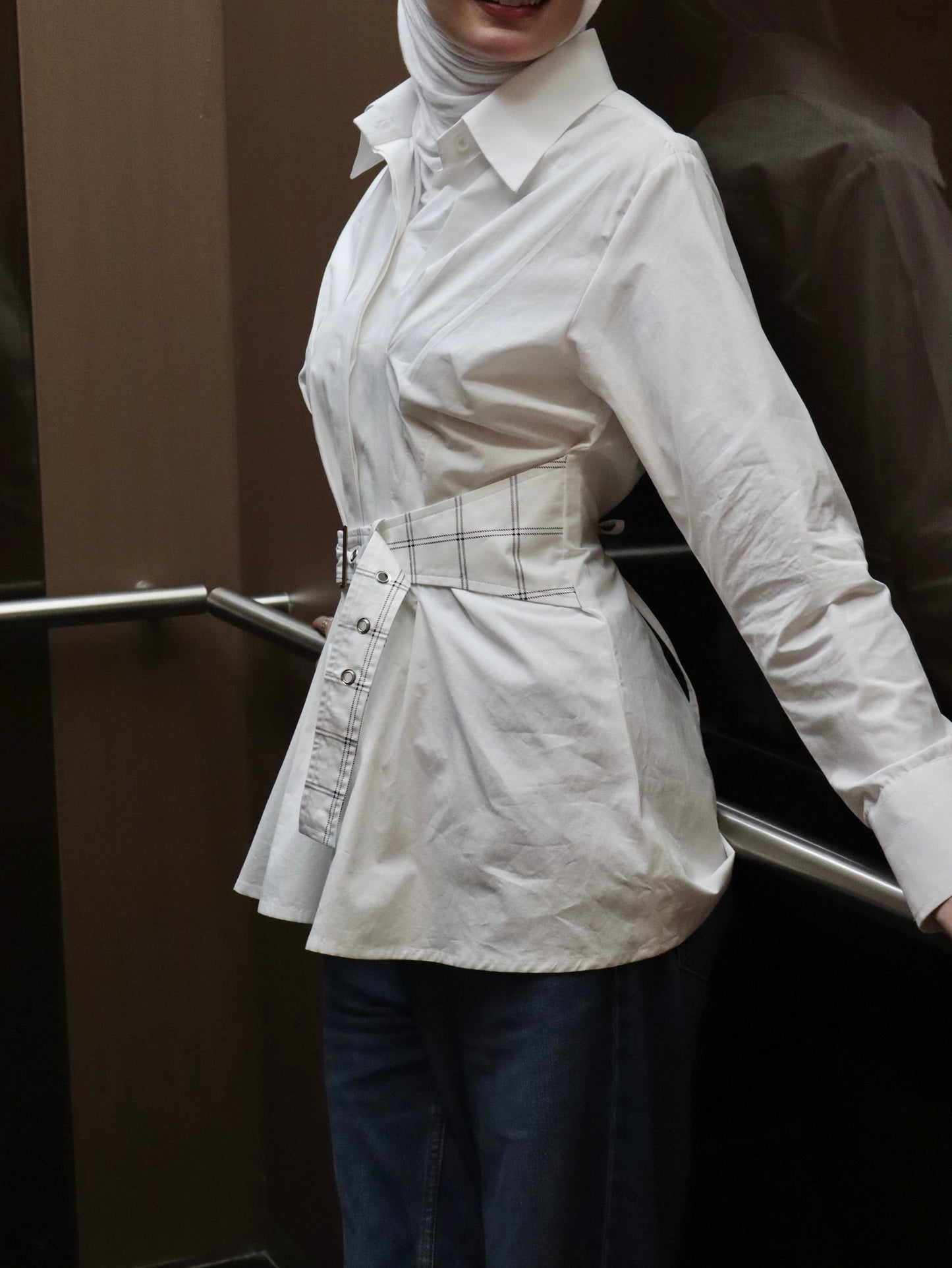 Windowpane Belt - Timeless Boutique