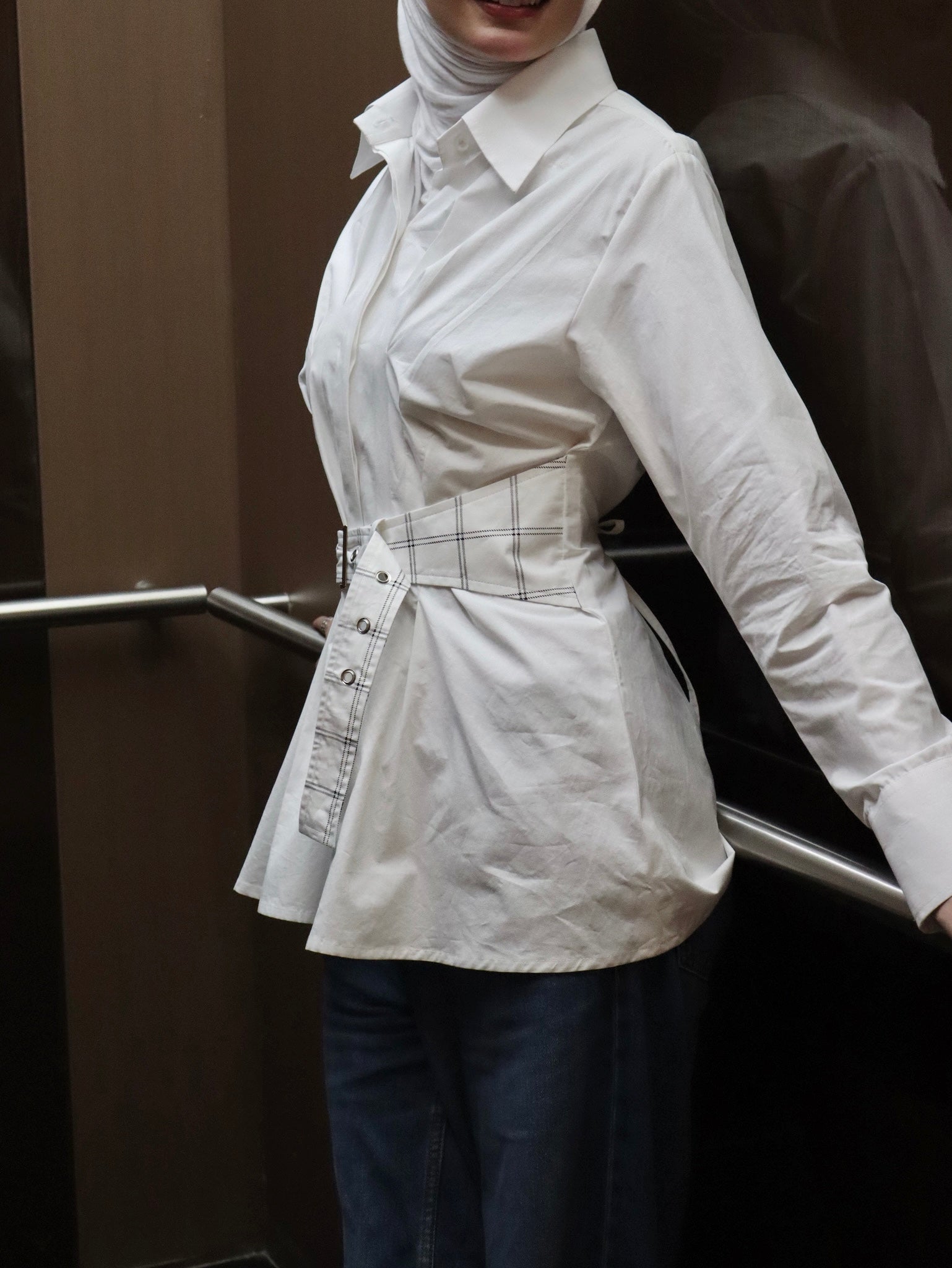 Windowpane Belt - Timeless Boutique