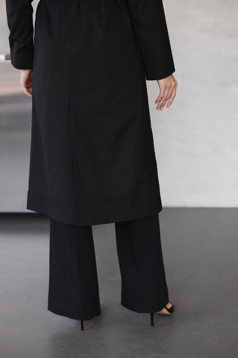 Belted long Blazer