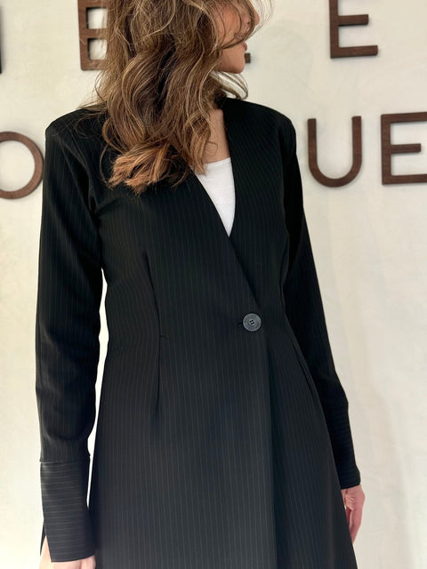 Black striped blazer - Timeless Boutique