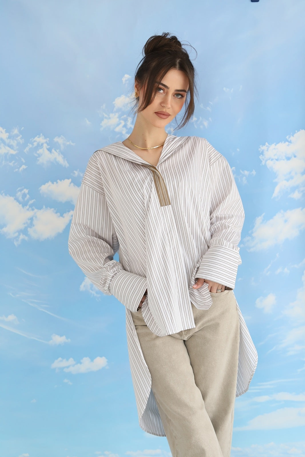 Free Size Stripe shirt