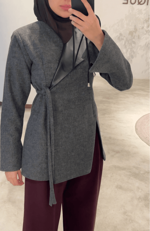 Gray Jacket - Timeless Boutique