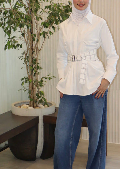 Windowpane Belt - Timeless Boutique