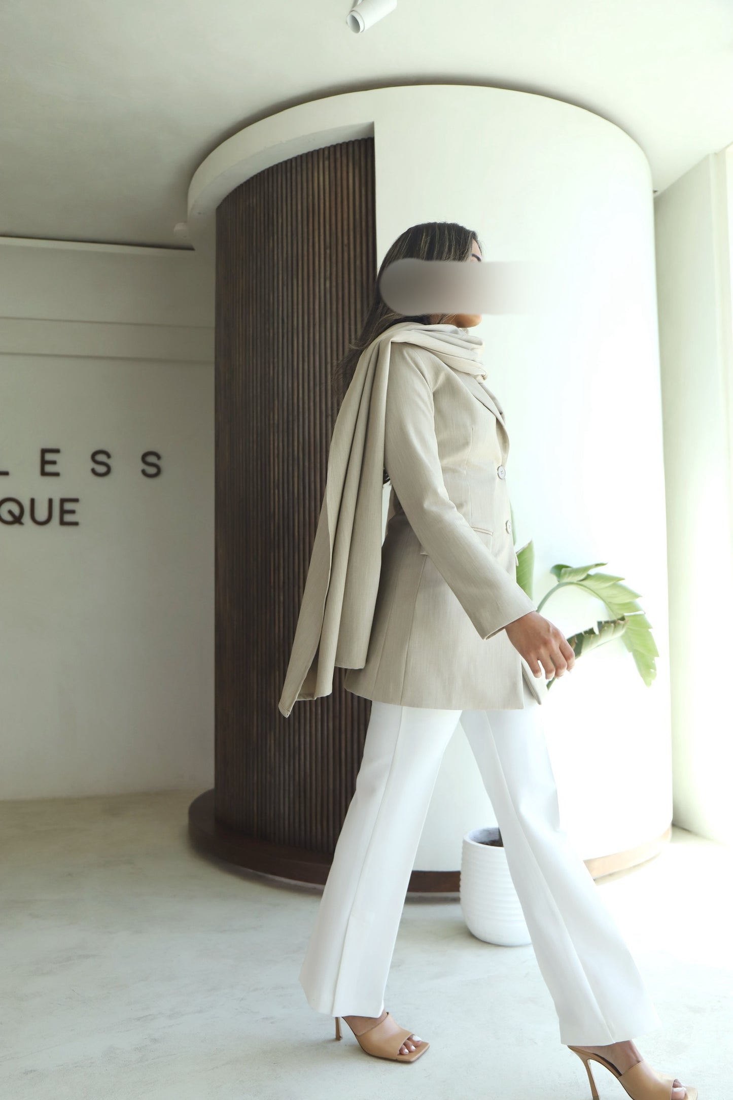 Beige stone