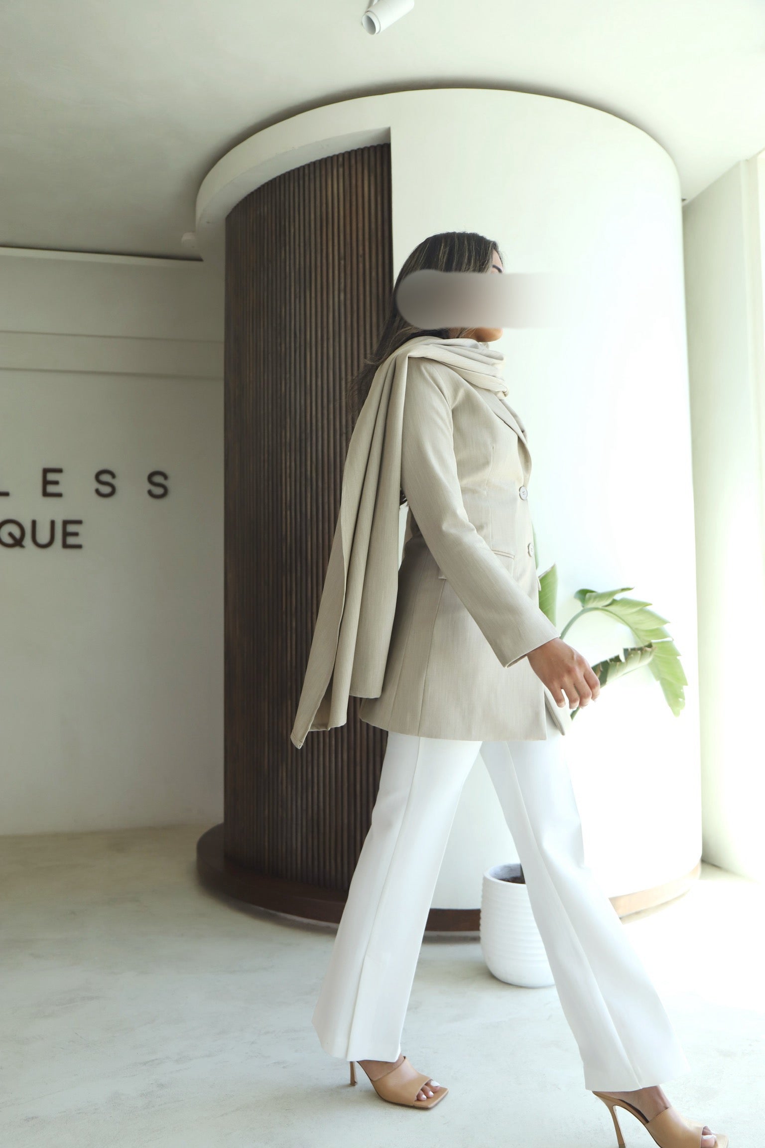 Beige stone