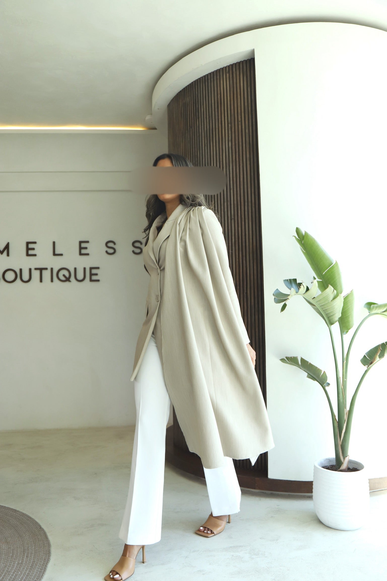 Beige stone
