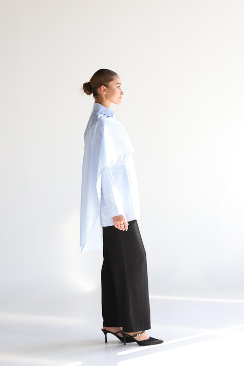 Crystal Scarf Shirt