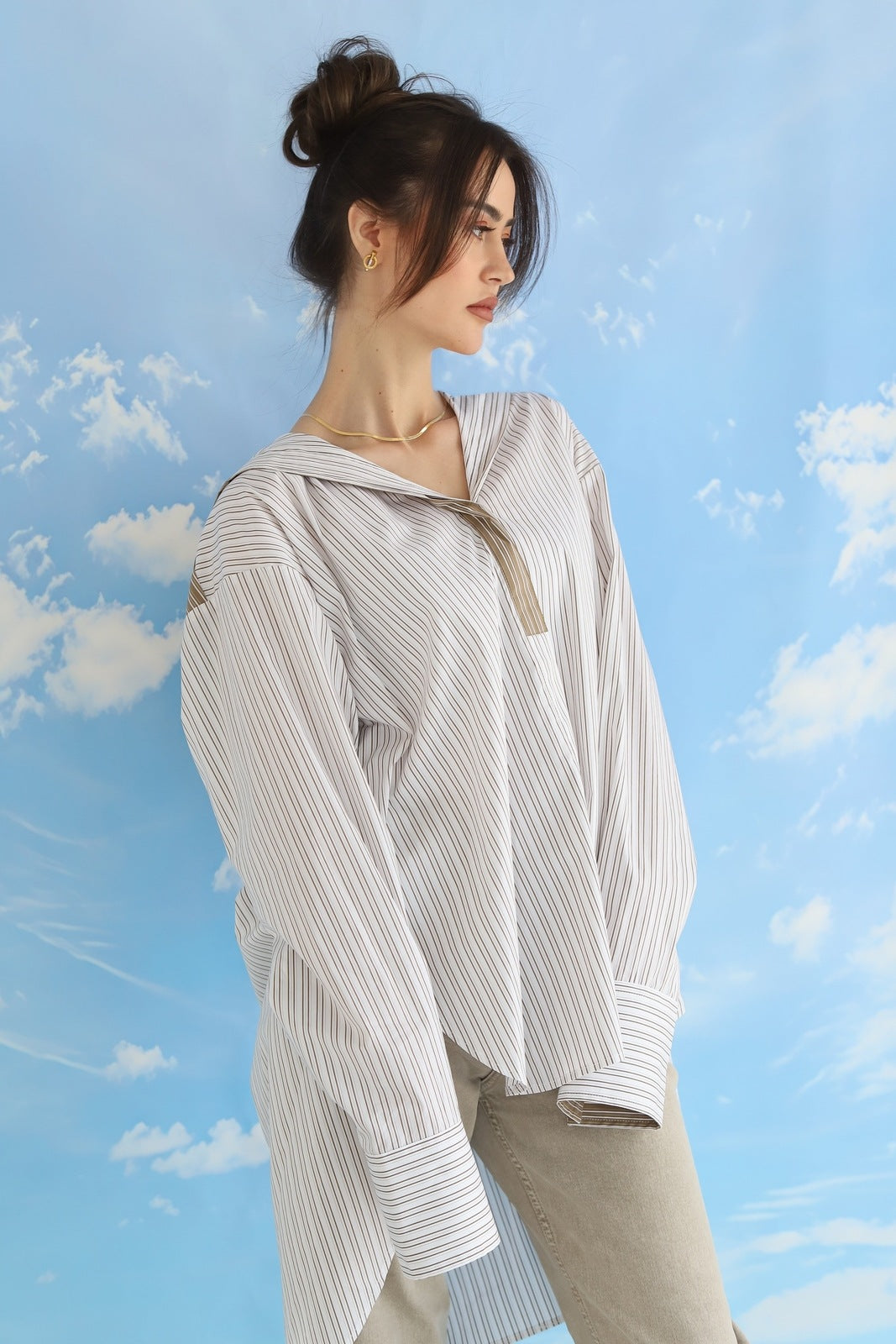 Free Size Stripe shirt