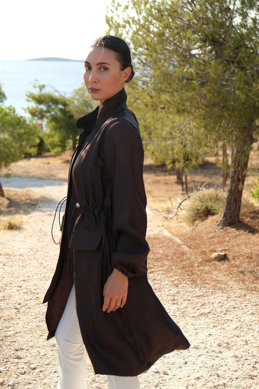 Burnt brown coverup - Timeless Boutique