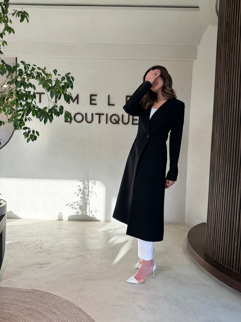 Black striped blazer - Timeless Boutique