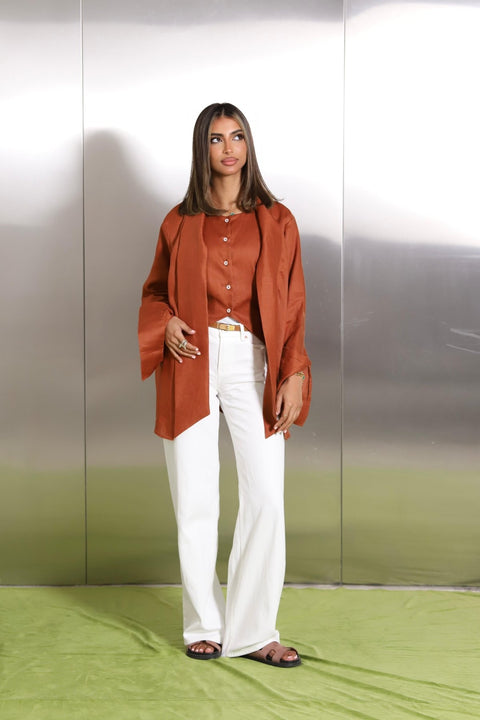 Apricot Linen - Timeless Boutique Kuwait