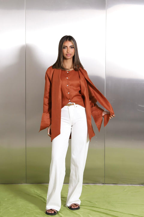 Apricot Linen - Timeless Boutique Kuwait