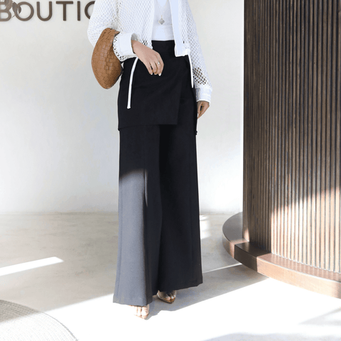 بنطال تنورة أسود - Timeless Boutique