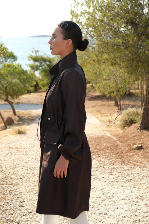 Burnt brown coverup - Timeless Boutique Kuwait