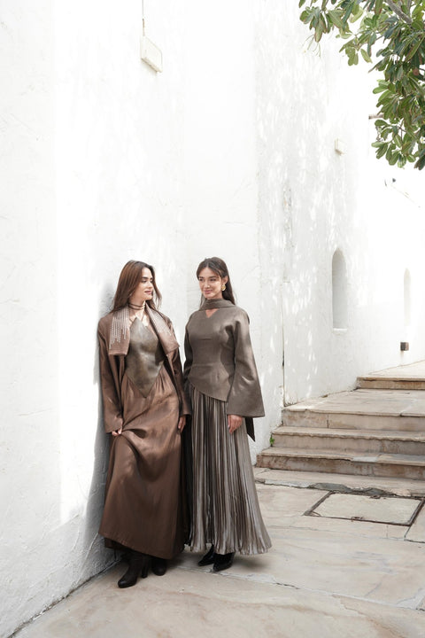 Latte Kaftan - Timeless Boutique Kuwait