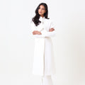 Long white Aura Blazer - Timeless Boutique Kuwait