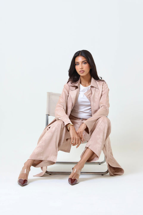 Satin Trench Set - Timeless Boutique Kuwait