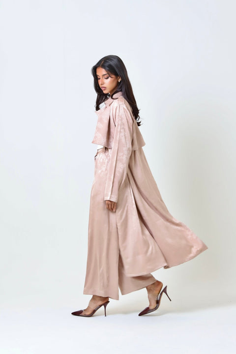 Satin Trench Set - Timeless Boutique Kuwait