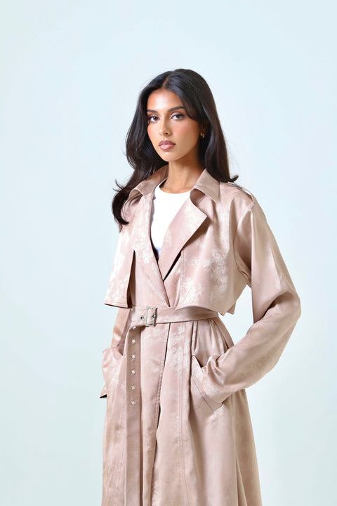 Satin Trench Set - Timeless Boutique Kuwait