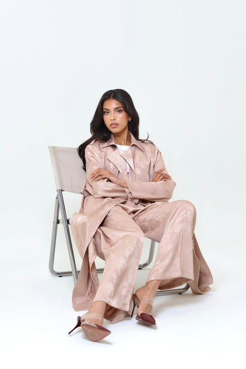 Satin Trench Set - Timeless Boutique Kuwait