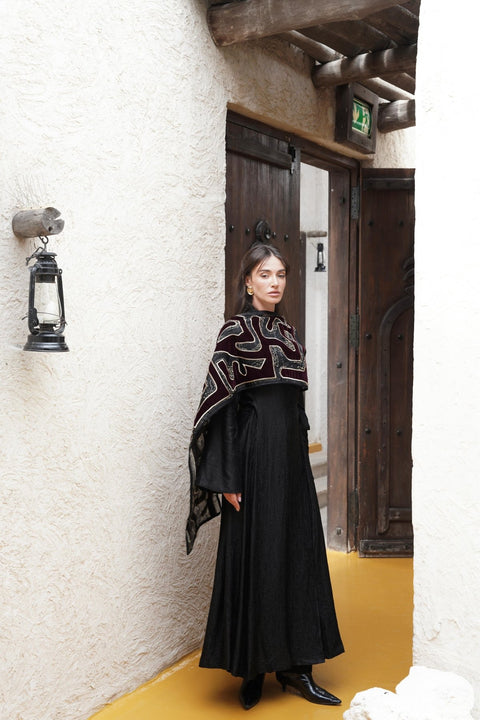 Shawl Kaftan - Timeless Boutique Kuwait