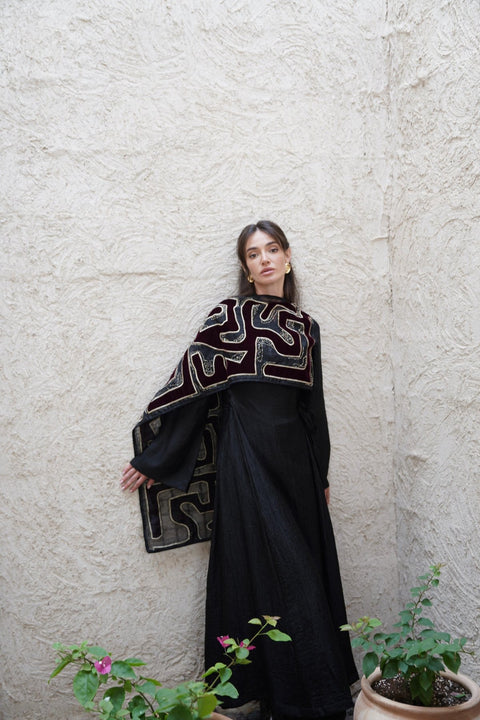 Shawl Kaftan - Timeless Boutique Kuwait