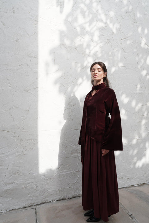 Velvet Sunset Kaftan - Timeless Boutique Kuwait