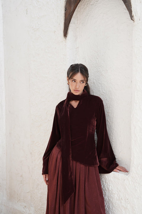 Velvet Sunset Kaftan - Timeless Boutique Kuwait