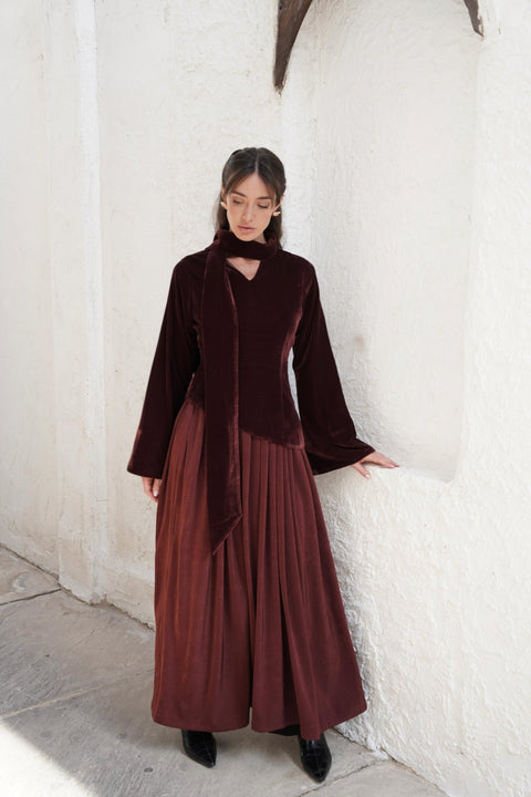 Velvet Sunset Kaftan - Timeless Boutique Kuwait