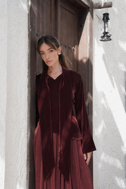 Velvet Sunset Kaftan - Timeless Boutique Kuwait
