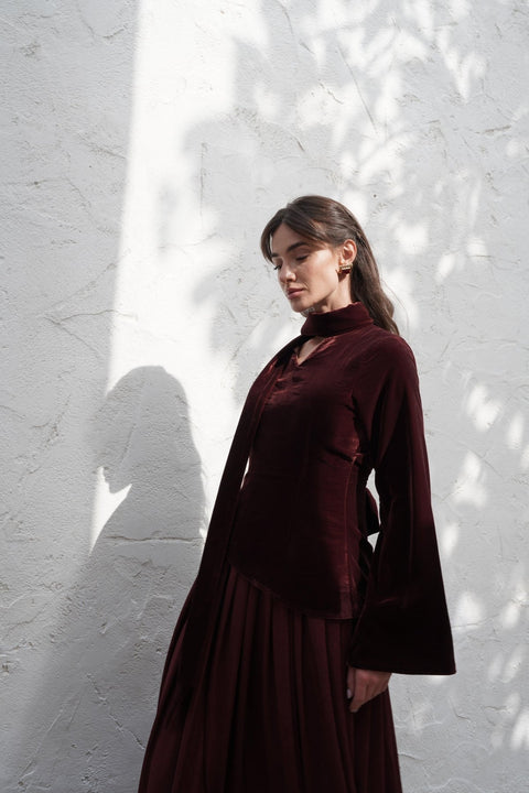 Velvet Sunset Kaftan - Timeless Boutique Kuwait