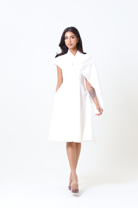 White Midi Dress - Timeless Boutique Kuwait