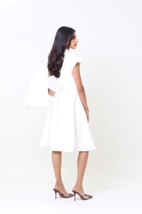 White Midi Dress - Timeless Boutique Kuwait