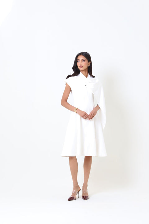 White Midi Dress - Timeless Boutique Kuwait